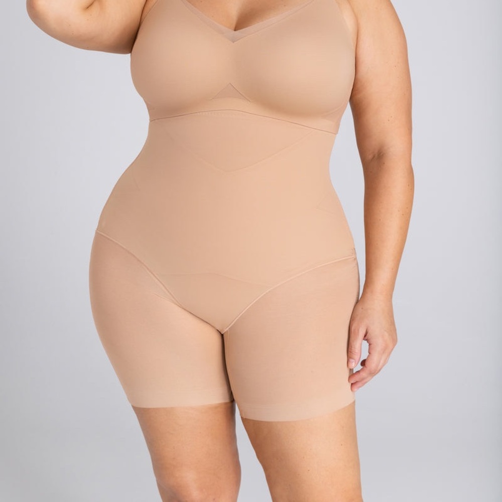 Honeylove super power short Shapewear tan nude NWOT women's 2X special occasion